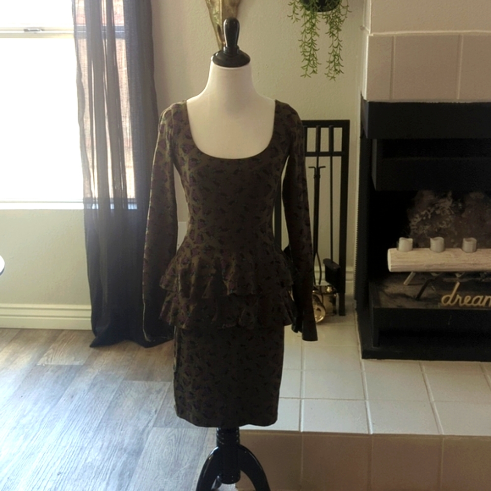 Vintage Betsey Johnson Devil Peplum Dress